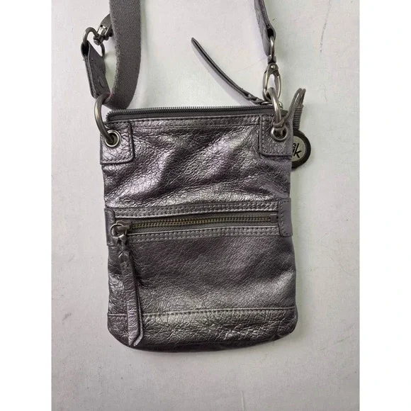 The Sak Crossbody Bag With Adjustable Strap Metallic Pockets Shoulder - Picture 7 of 12